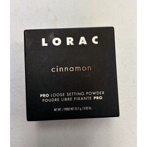 LORAC PRO Loose Setting Powder in Cinnamon VEGAN Gluten Free .83 oz New In Box